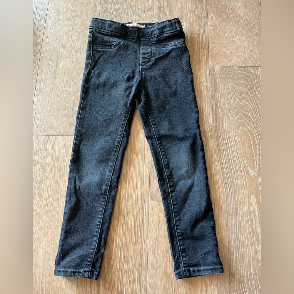 Levi’s Girls Jeggings Size 6 Black Pull On Pants